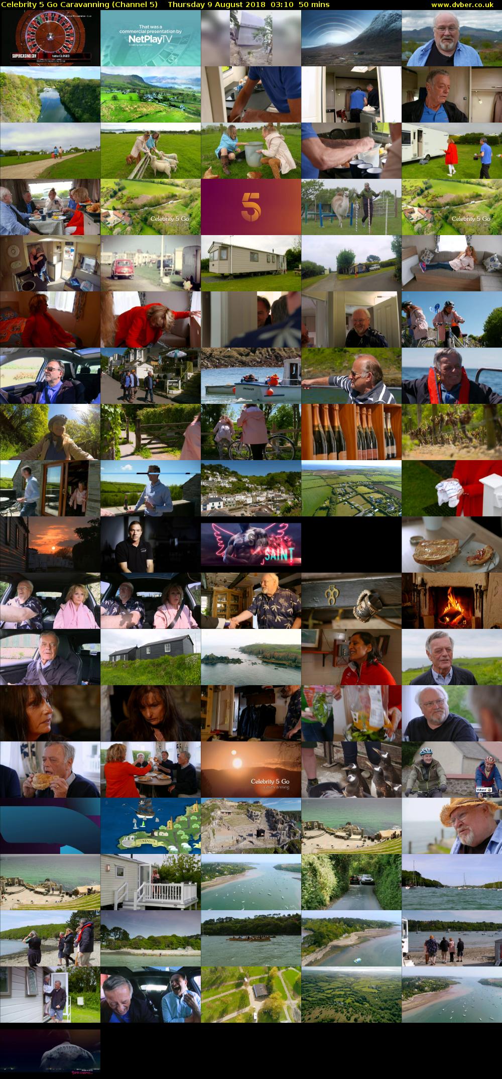Celebrity 5 Go Caravanning (Channel 5) Thursday 9 August 2018 03:10 - 04:00