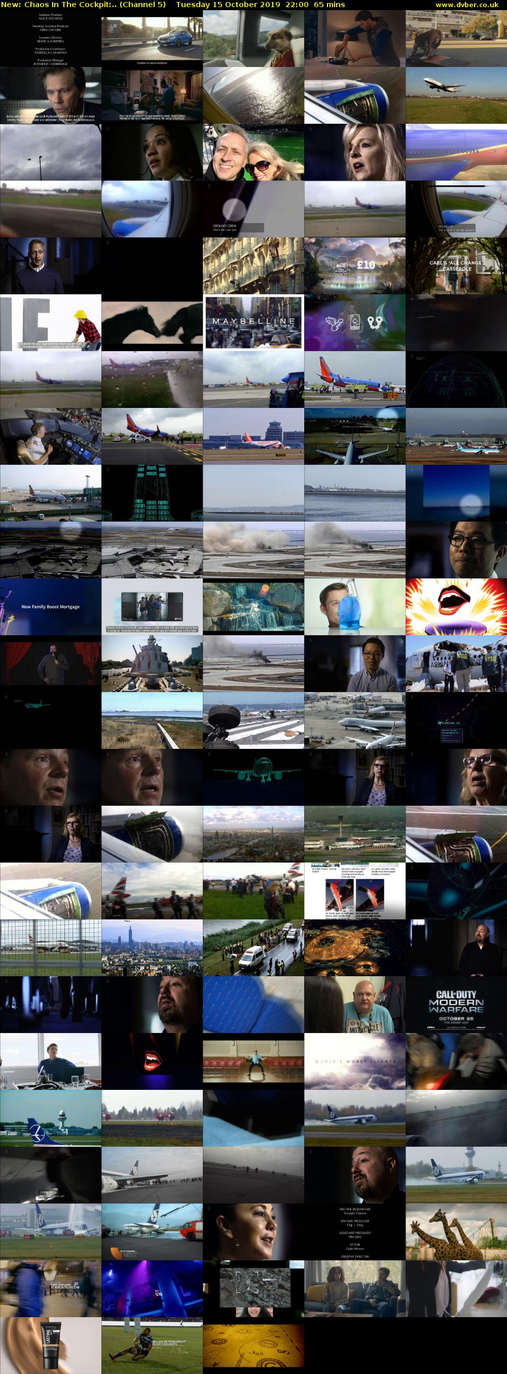 Chaos In The Cockpit:.. (Channel 5) Tuesday 15 October 2019 22:00 - 23:05