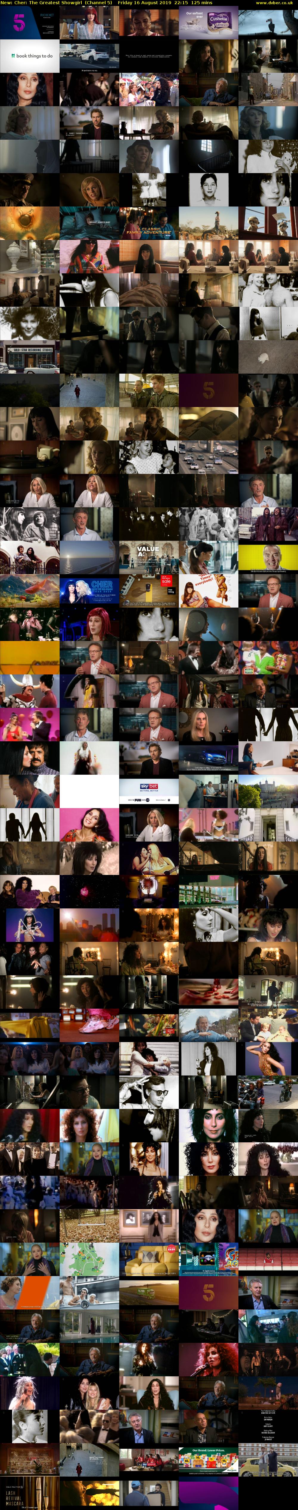 Cher: The Greatest Showgirl (Channel 5) Friday 16 August 2019 22:15 - 00:20