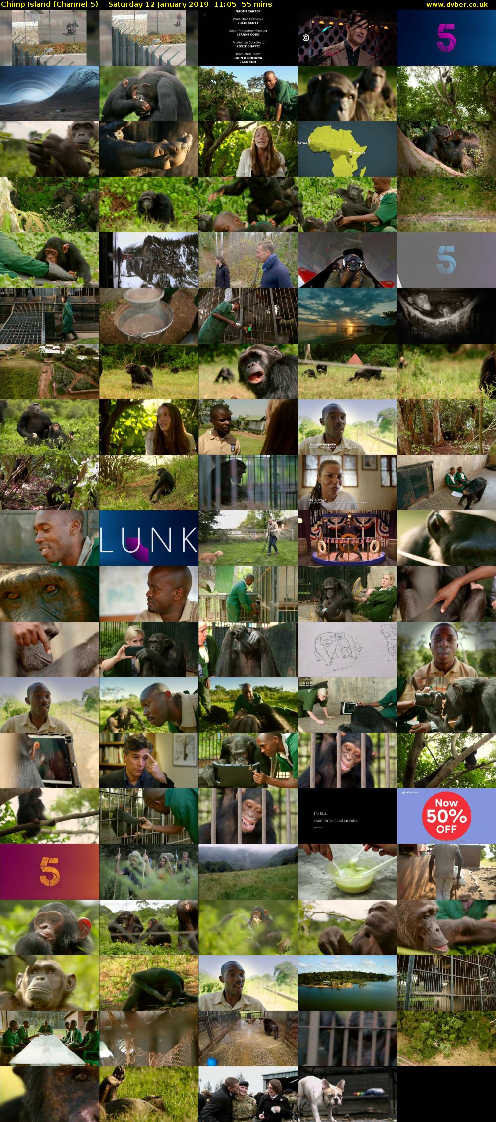 Chimp Island (Channel 5) Saturday 12 January 2019 11:05 - 12:00