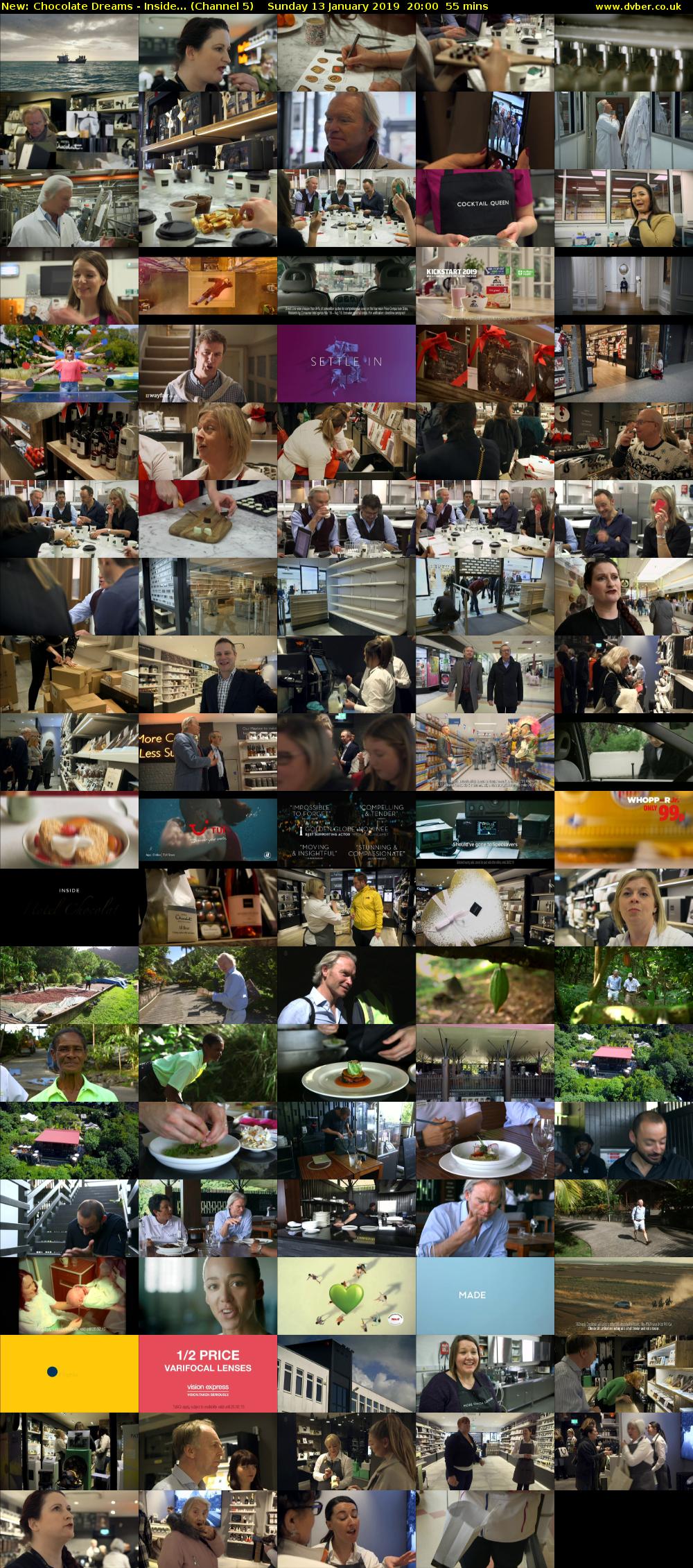 Chocolate Dreams - Inside... (Channel 5) Sunday 13 January 2019 20:00 - 20:55