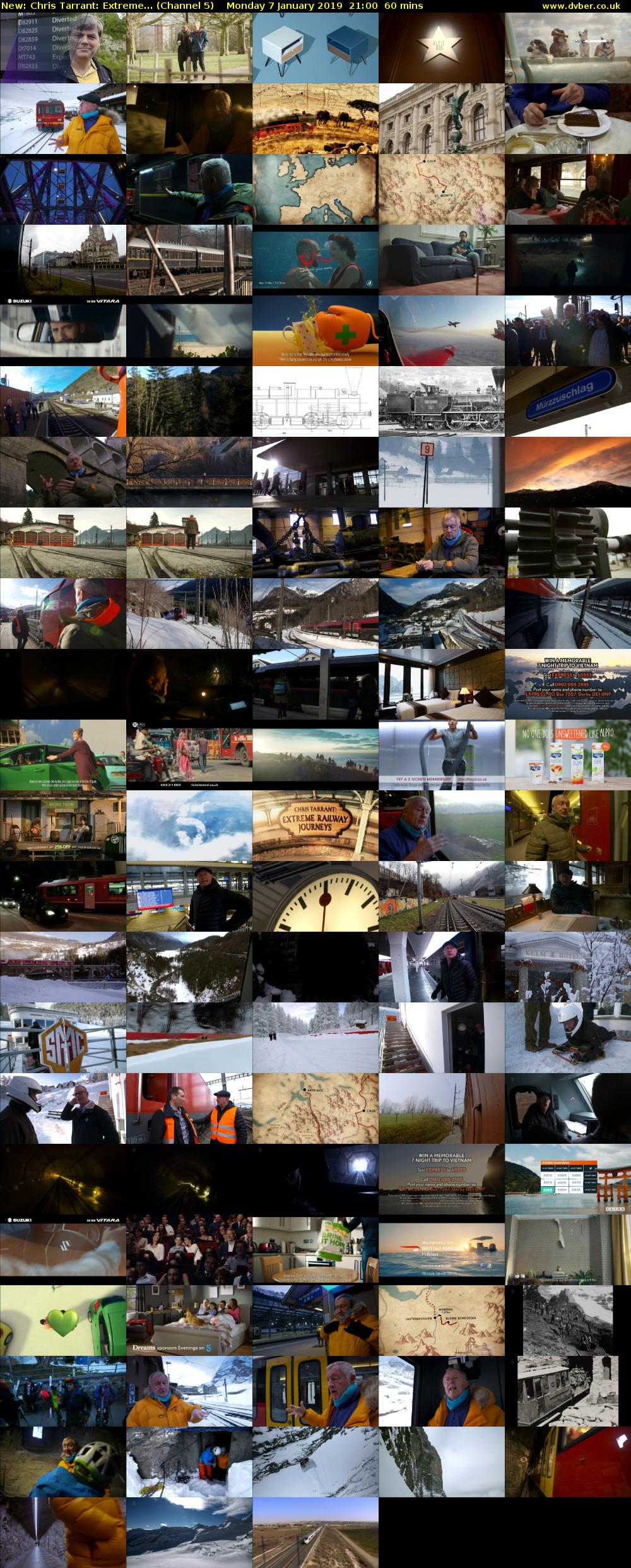 Chris Tarrant: Extreme... (Channel 5) Monday 7 January 2019 21:00 - 22:00