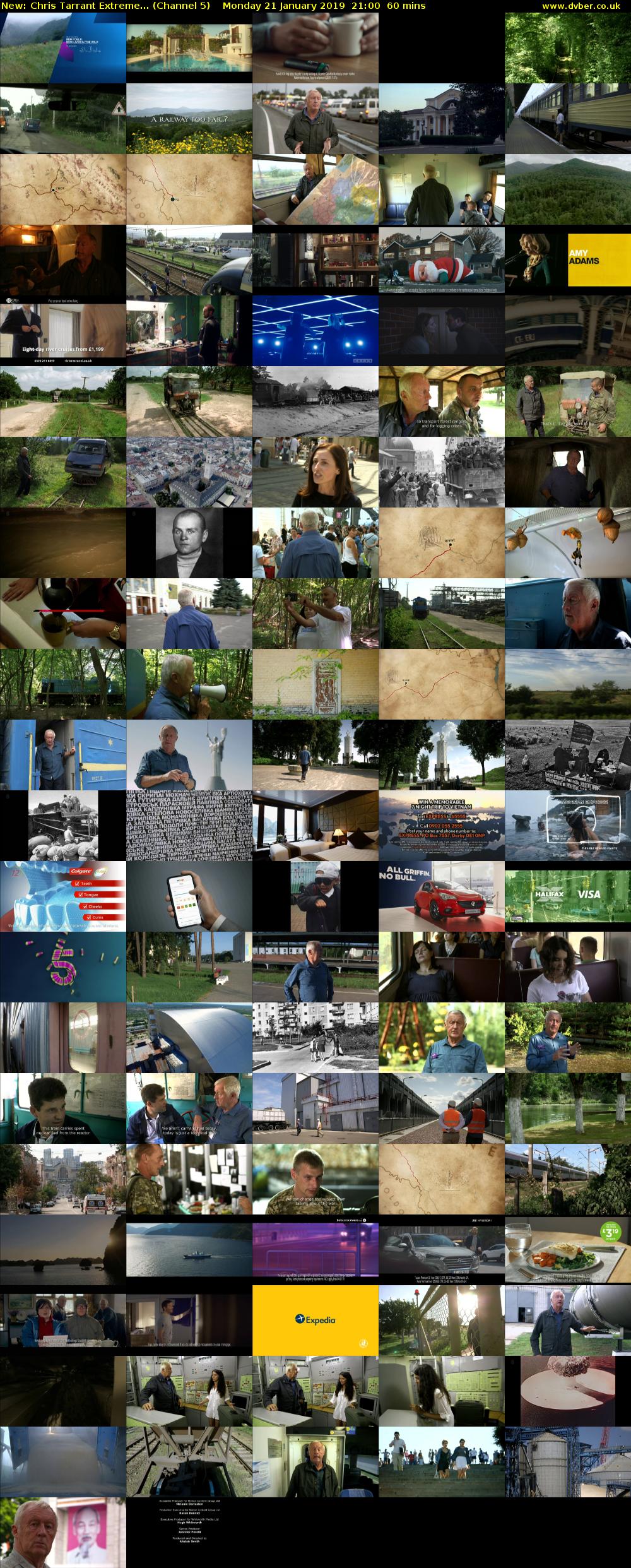 Chris Tarrant Extreme... (Channel 5) Monday 21 January 2019 21:00 - 22:00