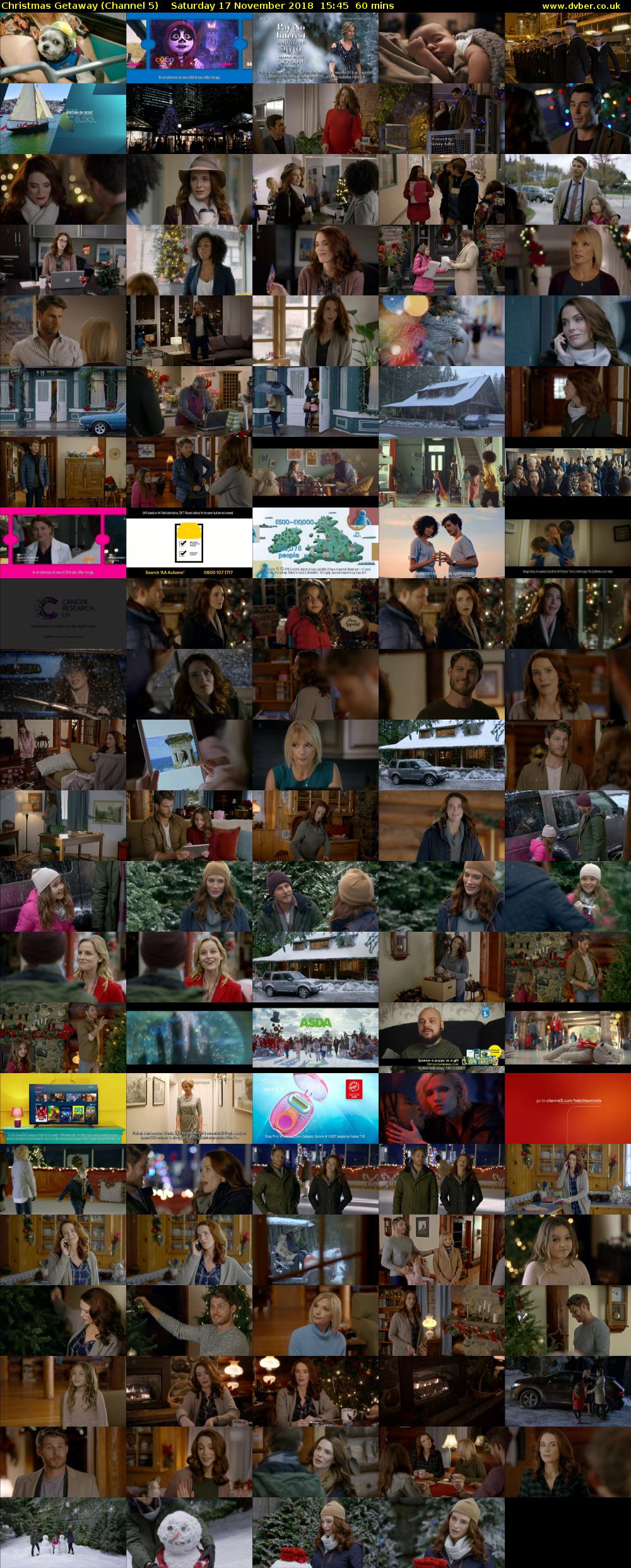 Christmas Getaway (Channel 5) Saturday 17 November 2018 15:45 - 16:45