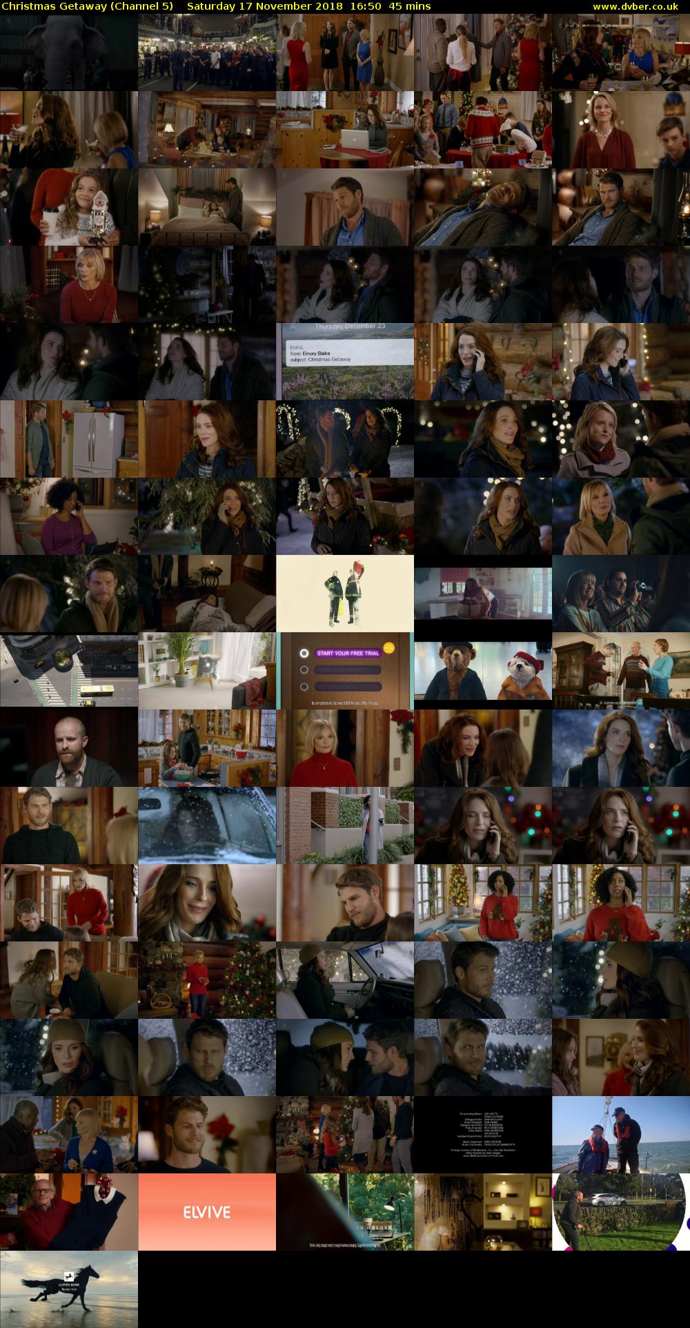 Christmas Getaway (Channel 5) Saturday 17 November 2018 16:50 - 17:35