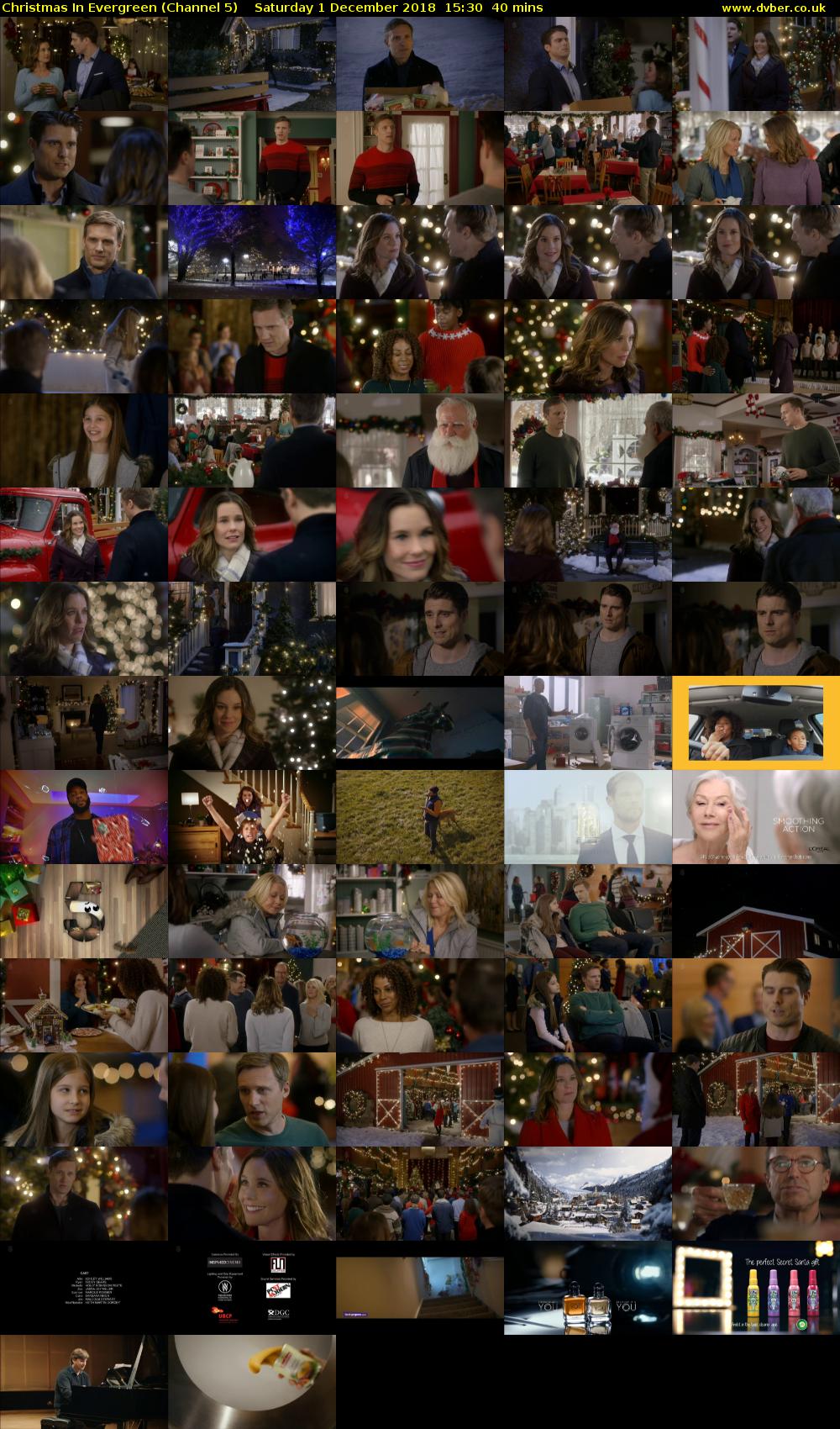 Christmas In Evergreen (Channel 5) Saturday 1 December 2018 15:30 - 16:10