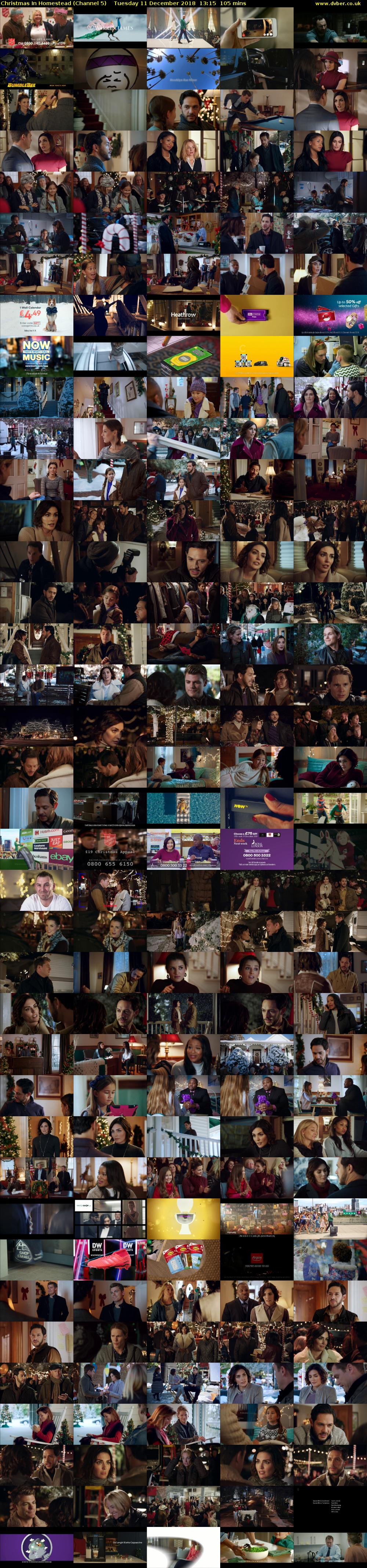 Christmas In Homestead (Channel 5) Tuesday 11 December 2018 13:15 - 15:00