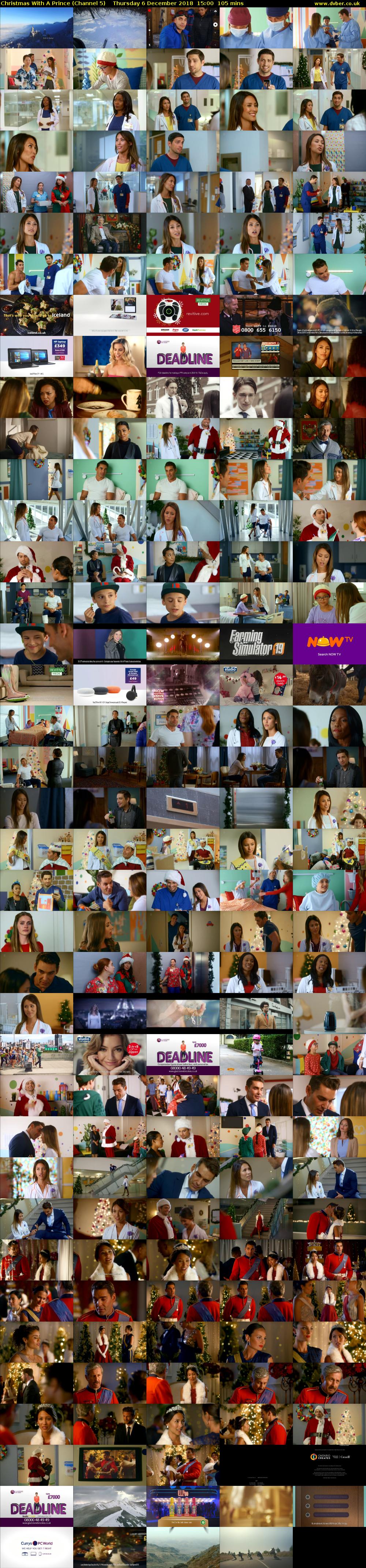 Christmas With A Prince (Channel 5) Thursday 6 December 2018 15:00 - 16:45