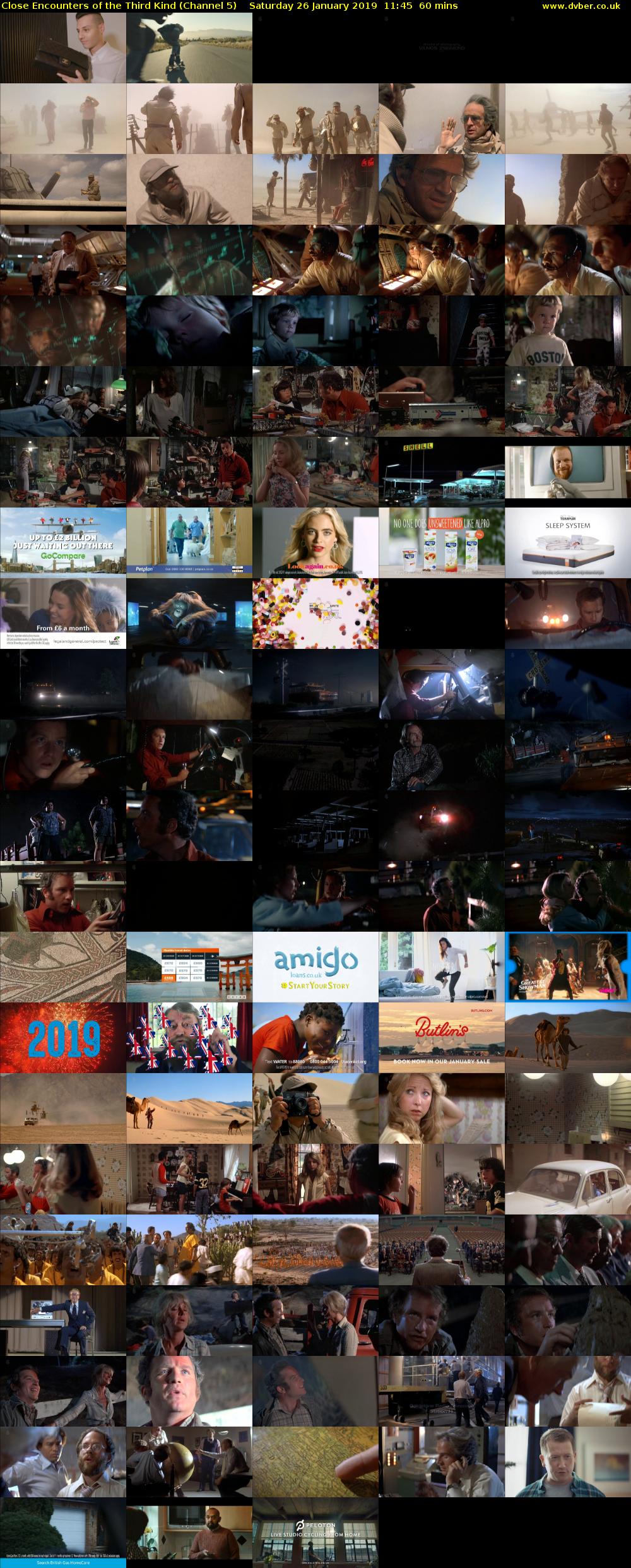 Close Encounters of the Third Kind (Channel 5) Saturday 26 January 2019 11:45 - 12:45