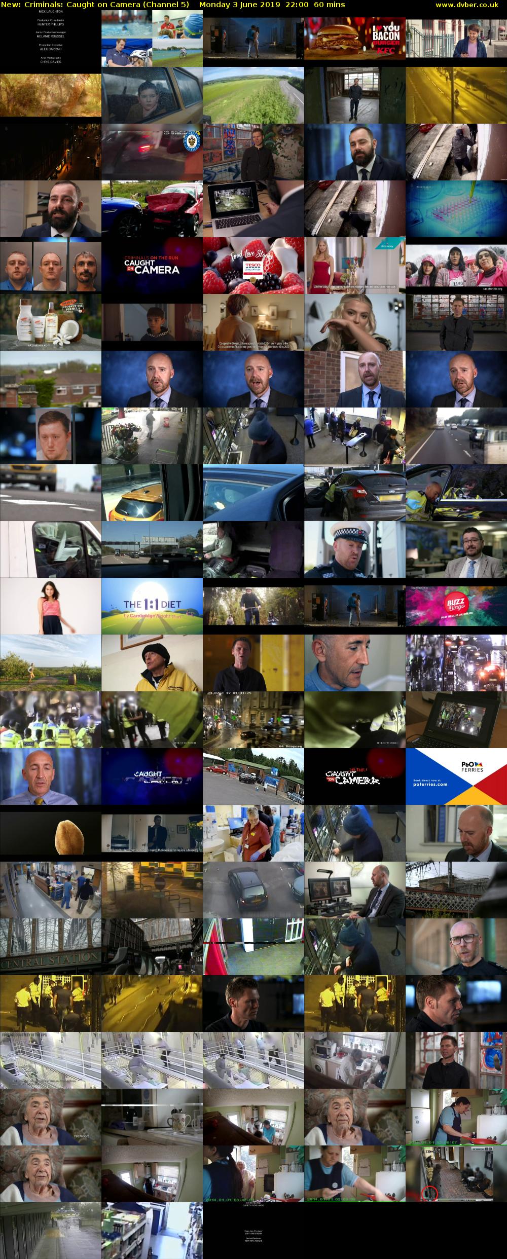 Criminals: Caught on Camera (Channel 5) Monday 3 June 2019 22:00 - 23:00