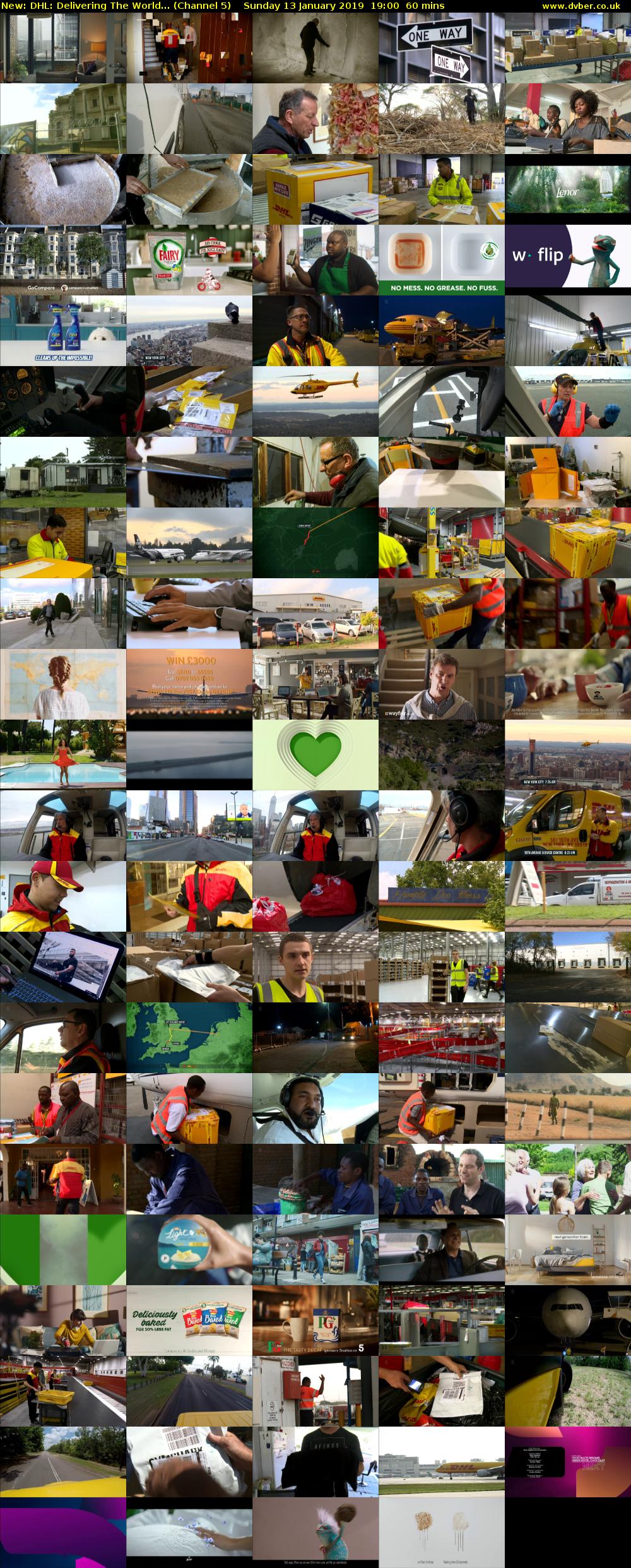 DHL: Delivering The World... (Channel 5) Sunday 13 January 2019 19:00 - 20:00