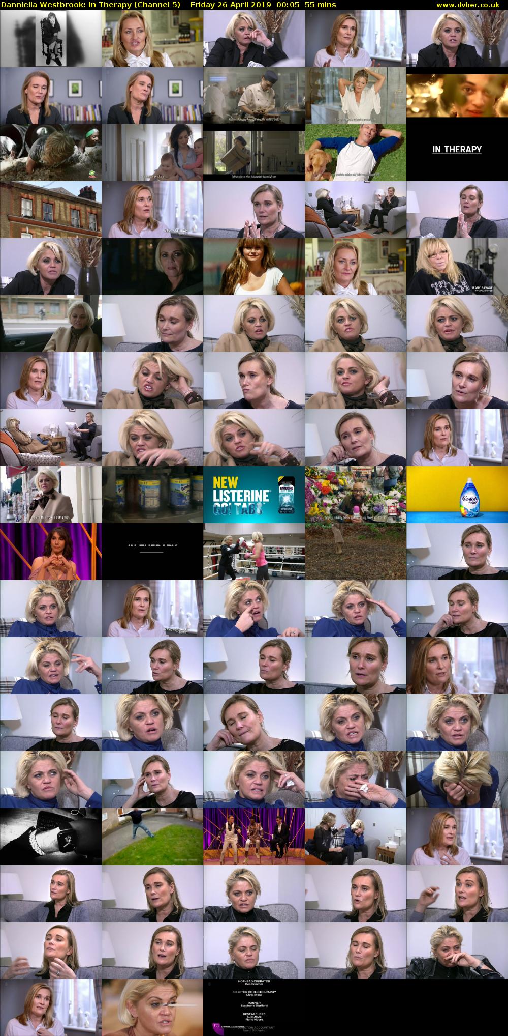 Danniella Westbrook: In Therapy (Channel 5) Friday 26 April 2019 00:05 - 01:00