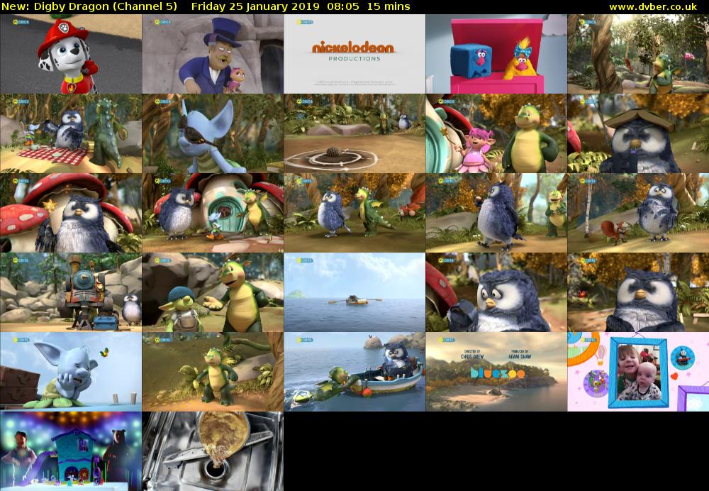 Digby Dragon (Channel 5) Friday 25 January 2019 08:05 - 08:20