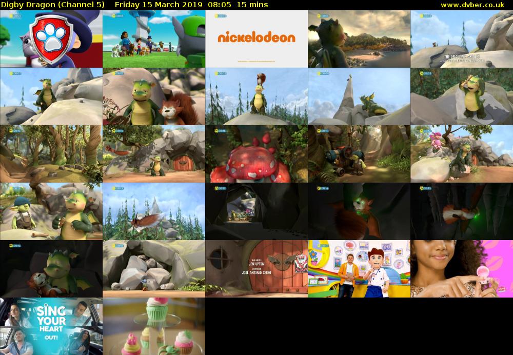 Digby Dragon (Channel 5) Friday 15 March 2019 08:05 - 08:20