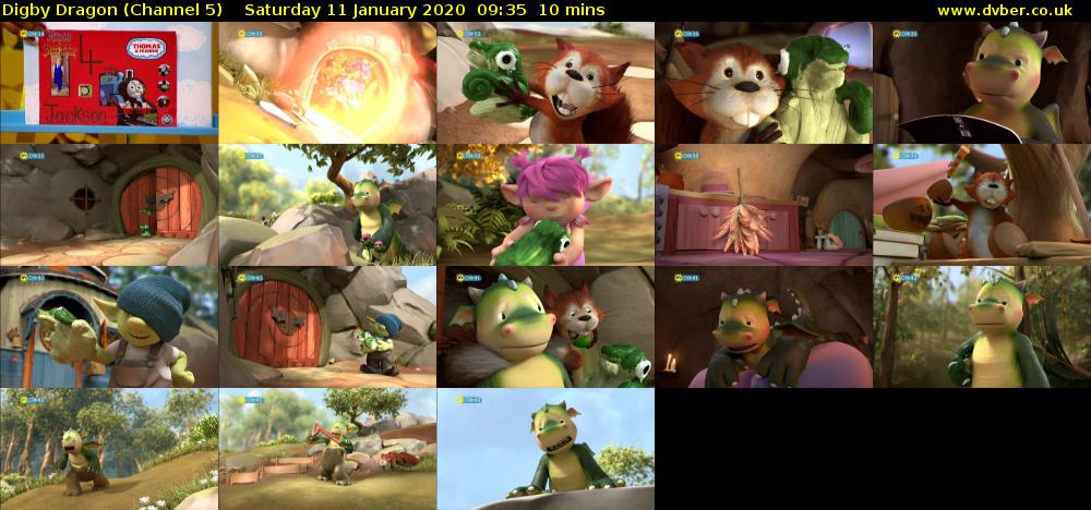 Digby Dragon (Channel 5) Saturday 11 January 2020 09:35 - 09:45