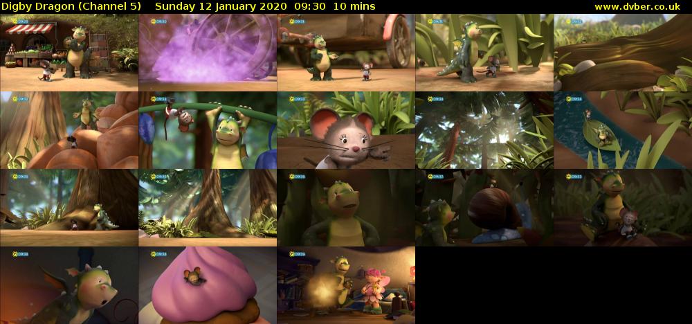 Digby Dragon (Channel 5) Sunday 12 January 2020 09:30 - 09:40