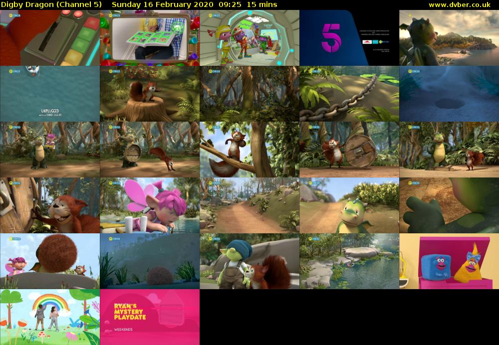 Digby Dragon (Channel 5) Sunday 16 February 2020 09:25 - 09:40