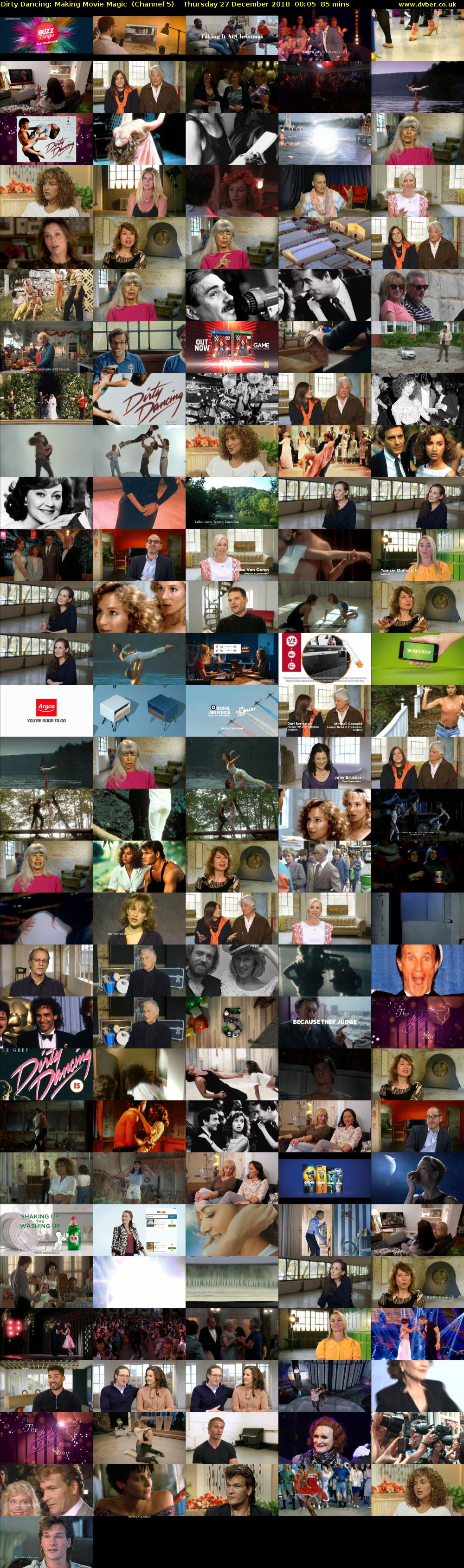 Dirty Dancing: Making Movie Magic  (Channel 5) Thursday 27 December 2018 00:05 - 01:30