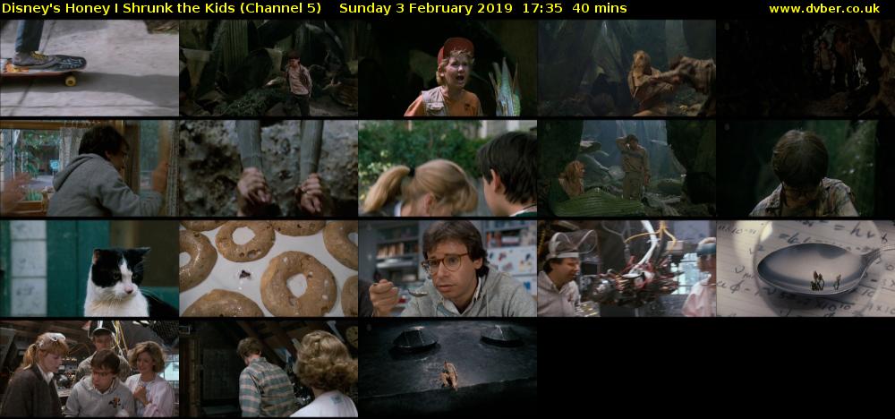 Disney's Honey I Shrunk the Kids (Channel 5) Sunday 3 February 2019 17:35 - 18:15