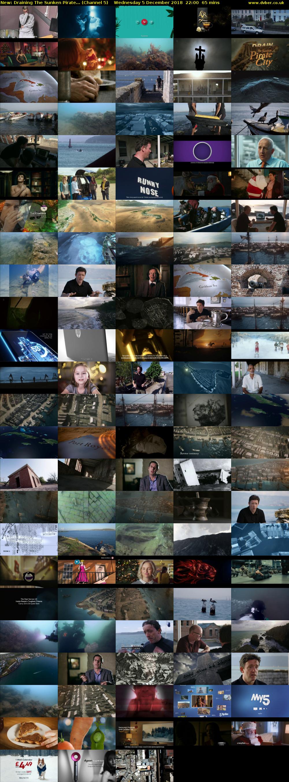 Draining The Sunken Pirate... (Channel 5) Wednesday 5 December 2018 22:00 - 23:05