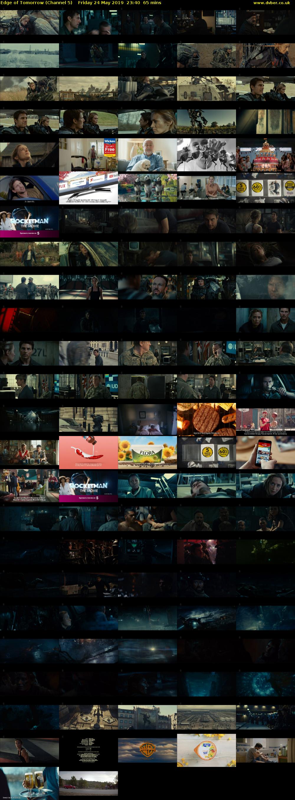 Edge of Tomorrow (Channel 5) Friday 24 May 2019 23:40 - 00:45