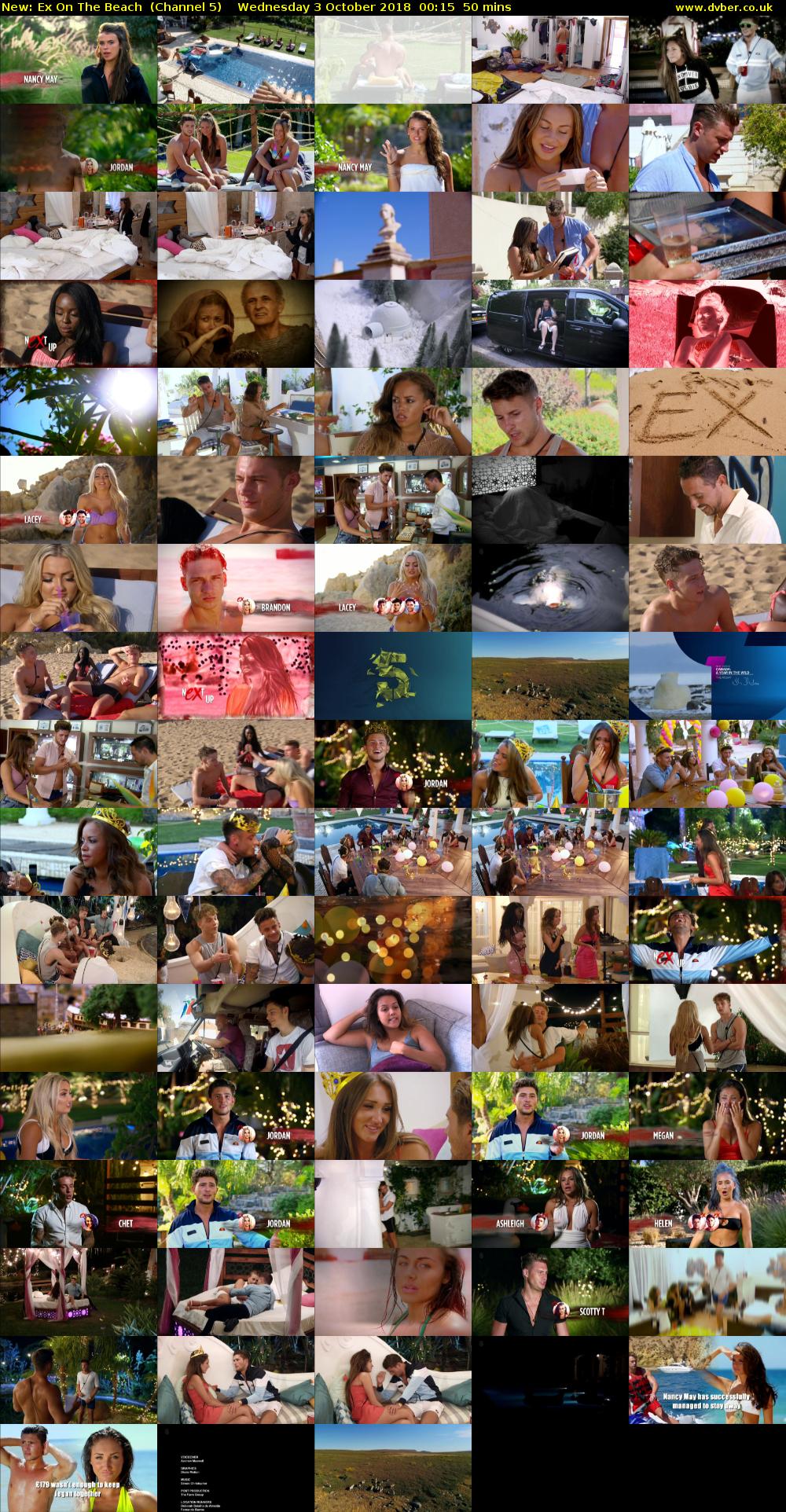 Ex On The Beach (Channel 5) Wednesday 3 October 2018 00:15 - 01:05