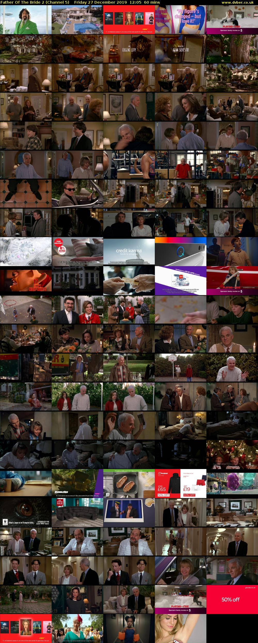 Father Of The Bride 2 (Channel 5) Friday 27 December 2019 12:05 - 13:05