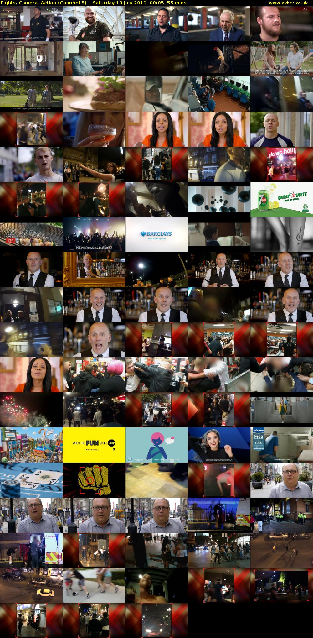 Fights, Camera, Action (Channel 5) Saturday 13 July 2019 00:05 - 01:00