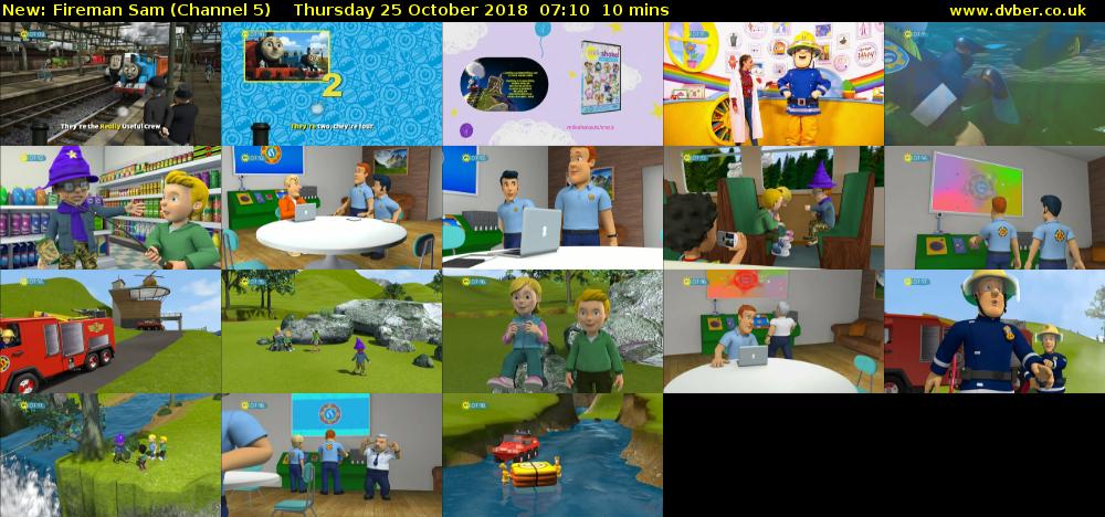 Fireman Sam (Channel 5) Thursday 25 October 2018 07:10 - 07:20