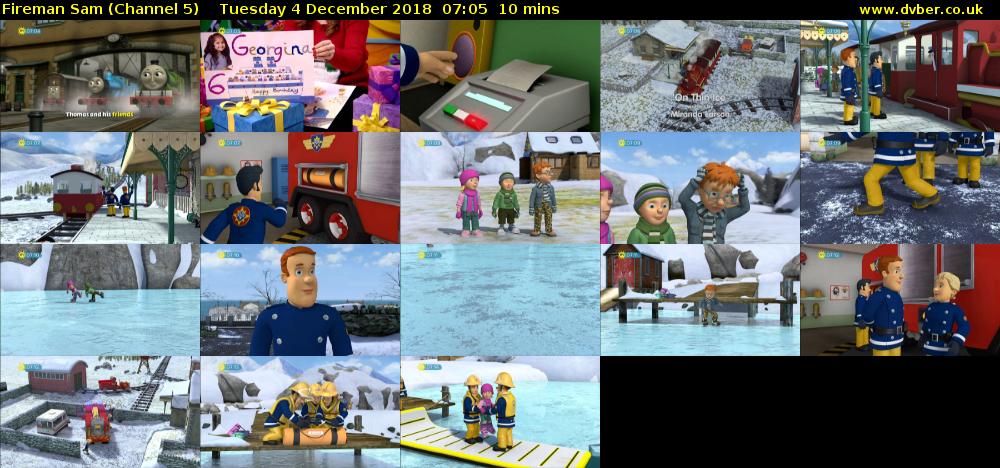 Fireman Sam (Channel 5) Tuesday 4 December 2018 07:05 - 07:15