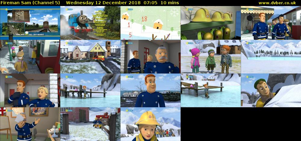 Fireman Sam (Channel 5) Wednesday 12 December 2018 07:05 - 07:15
