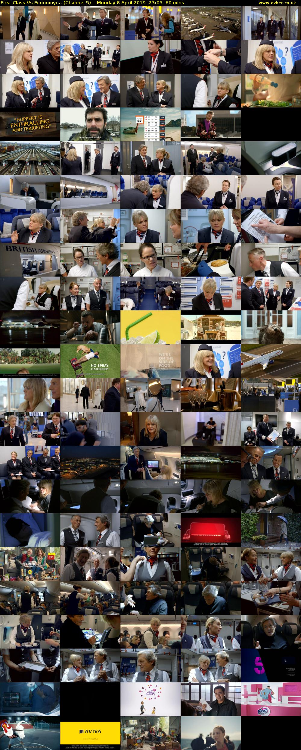 First Class Vs Economy:... (Channel 5) Monday 8 April 2019 23:05 - 00:05