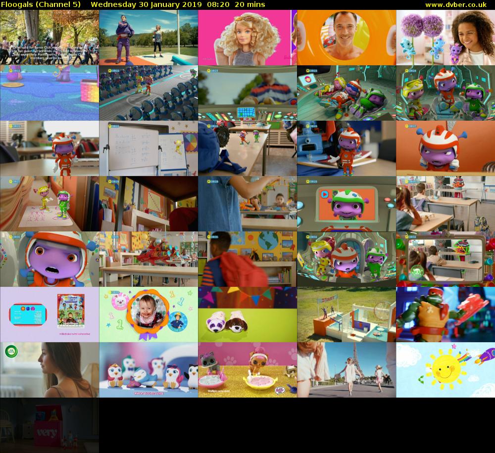 Floogals (Channel 5) Wednesday 30 January 2019 08:20 - 08:40