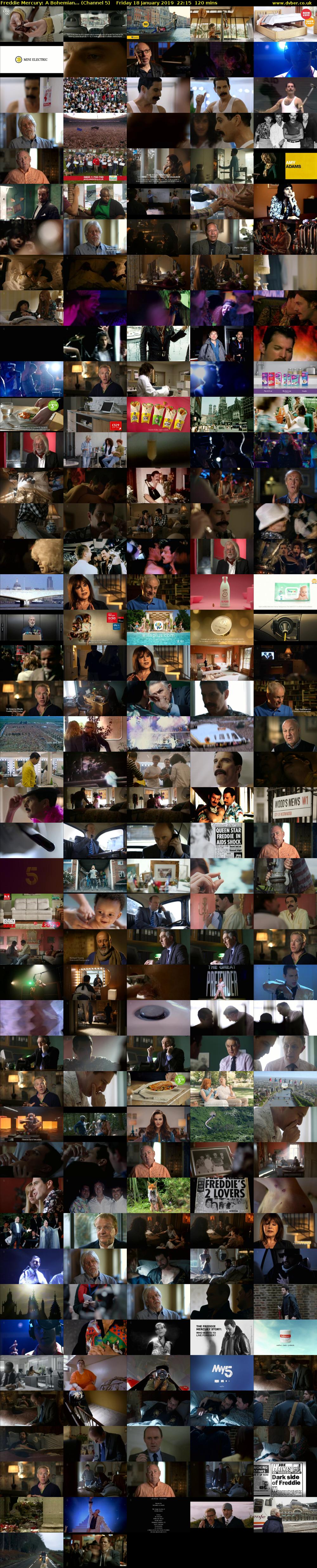 Freddie Mercury: A Bohemian... (Channel 5) Friday 18 January 2019 22:15 - 00:15