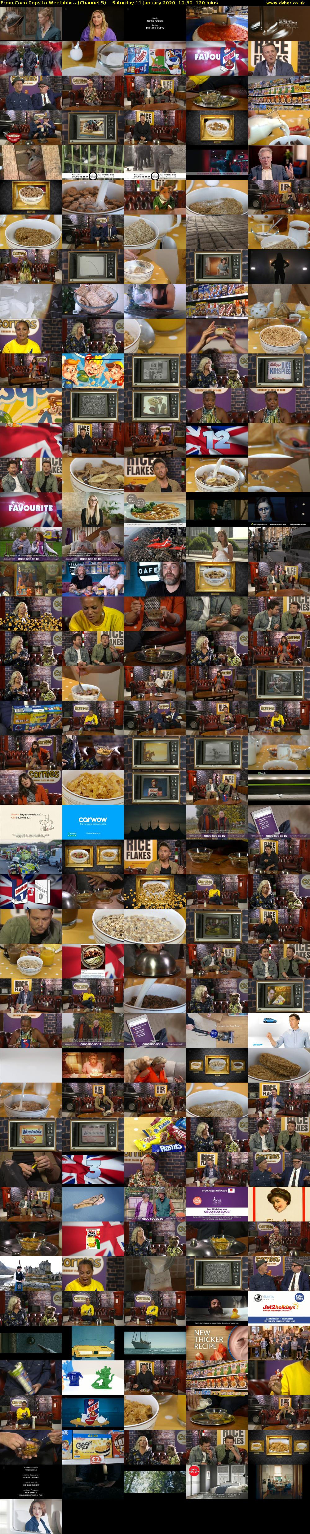 From Coco Pops to Weetabix:.. (Channel 5) Saturday 11 January 2020 10:30 - 12:30