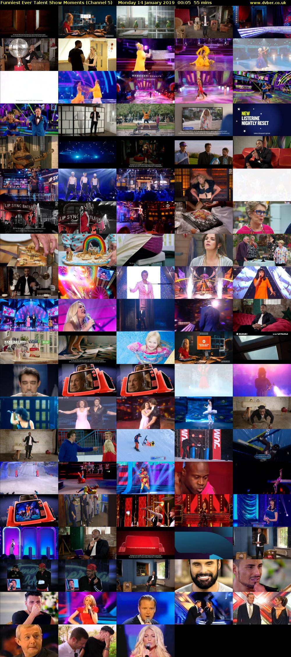 Funniest Ever Talent Show Moments (Channel 5) Monday 14 January 2019 00:05 - 01:00