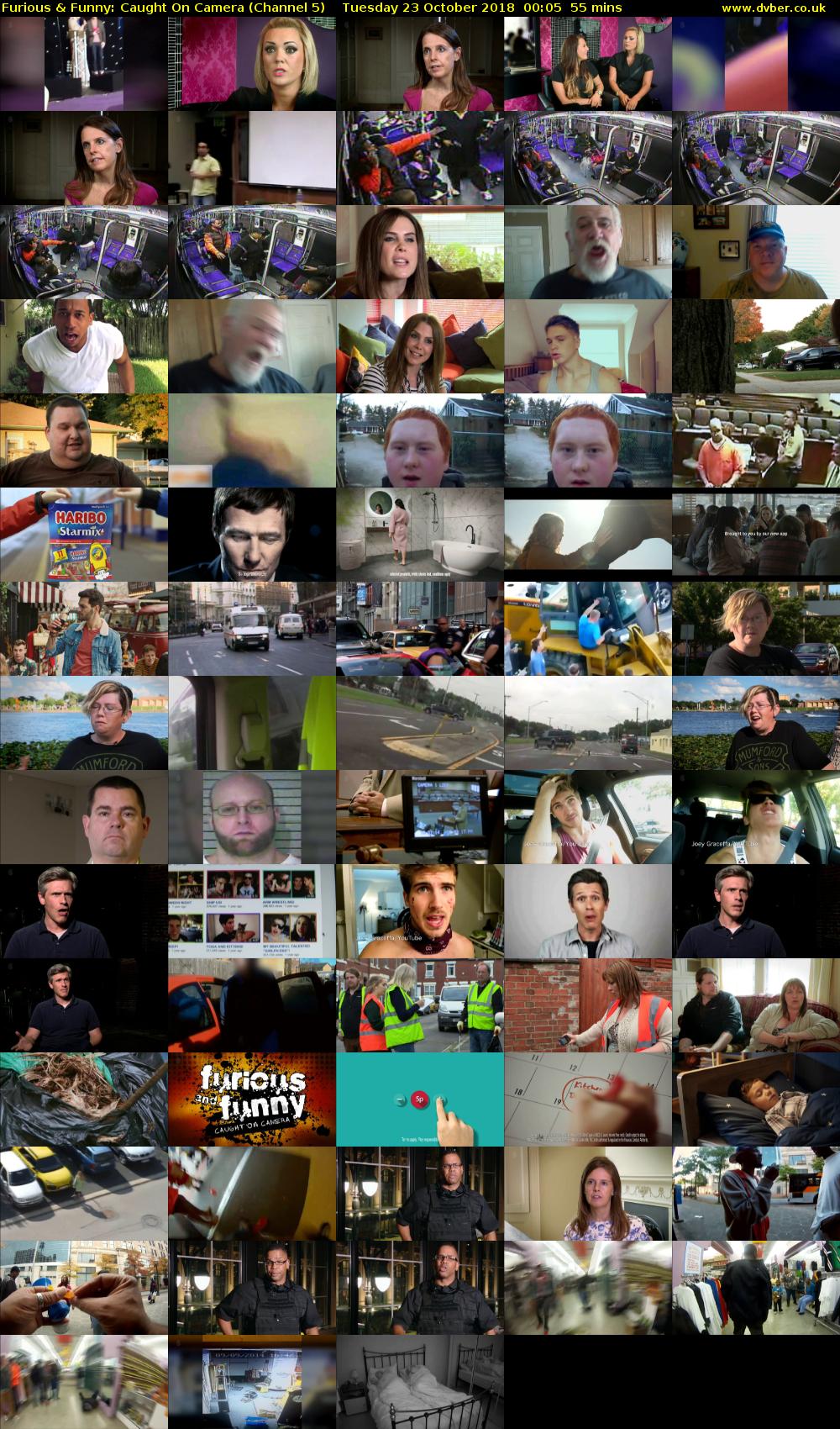 Furious & Funny: Caught On Camera (Channel 5) Tuesday 23 October 2018 00:05 - 01:00
