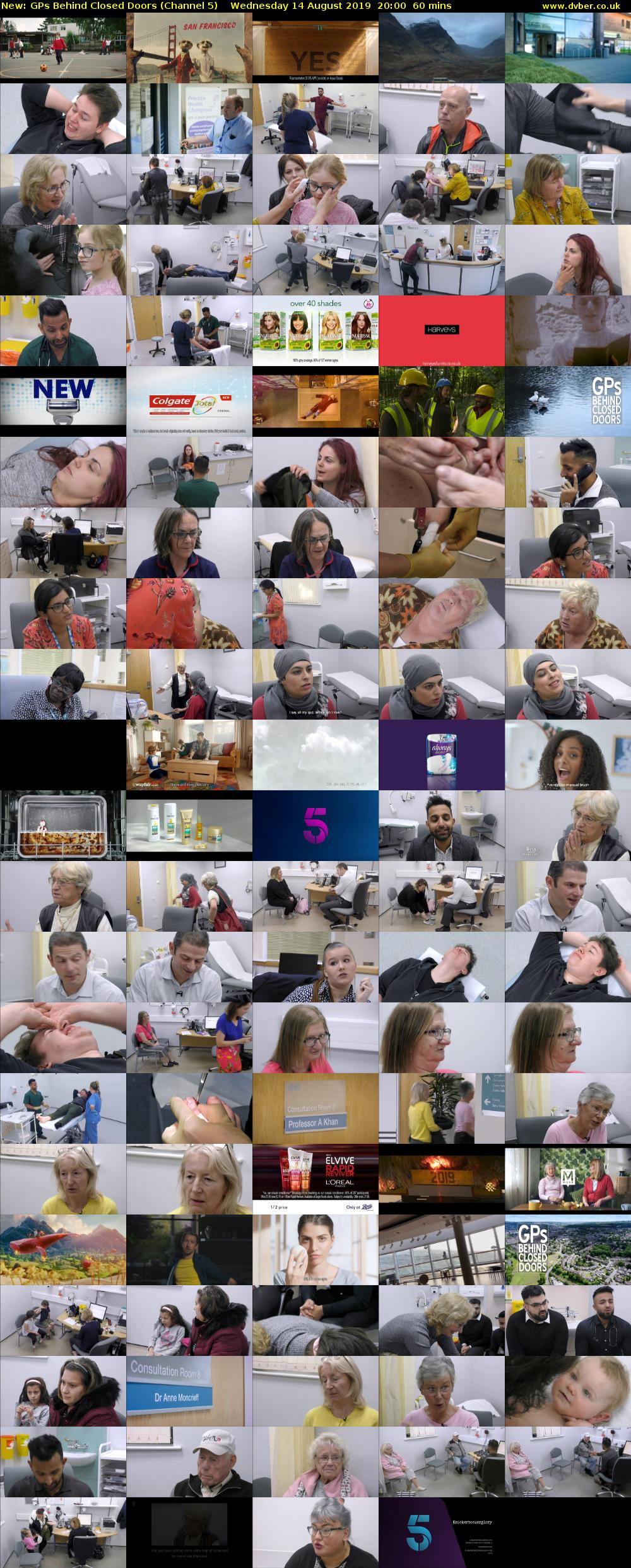 GPs Behind Closed Doors (Channel 5) Wednesday 14 August 2019 20:00 - 21:00