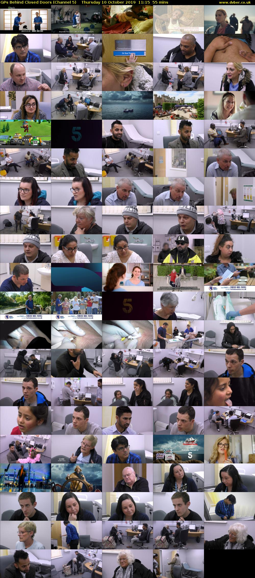 GPs Behind Closed Doors (Channel 5) Thursday 10 October 2019 11:15 - 12:10