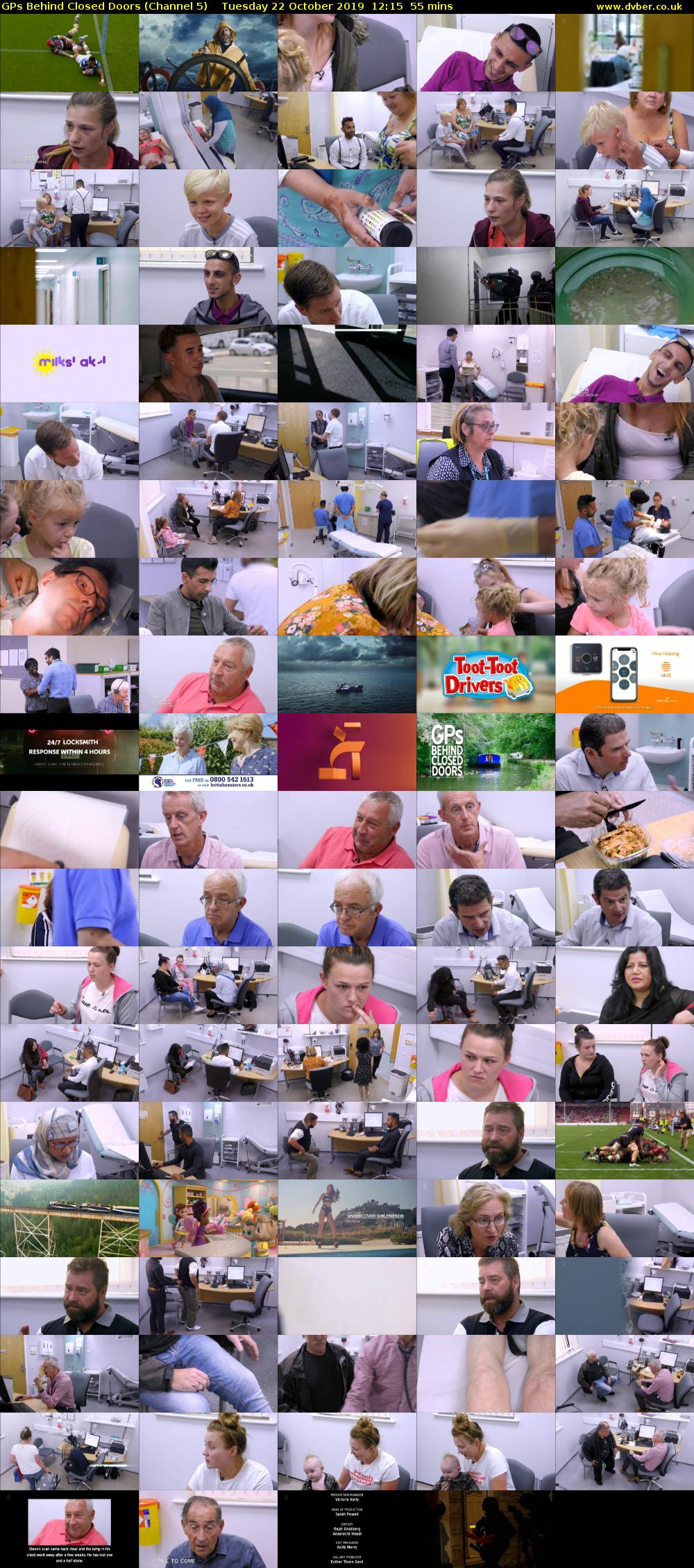 GPs Behind Closed Doors (Channel 5) Tuesday 22 October 2019 12:15 - 13:10