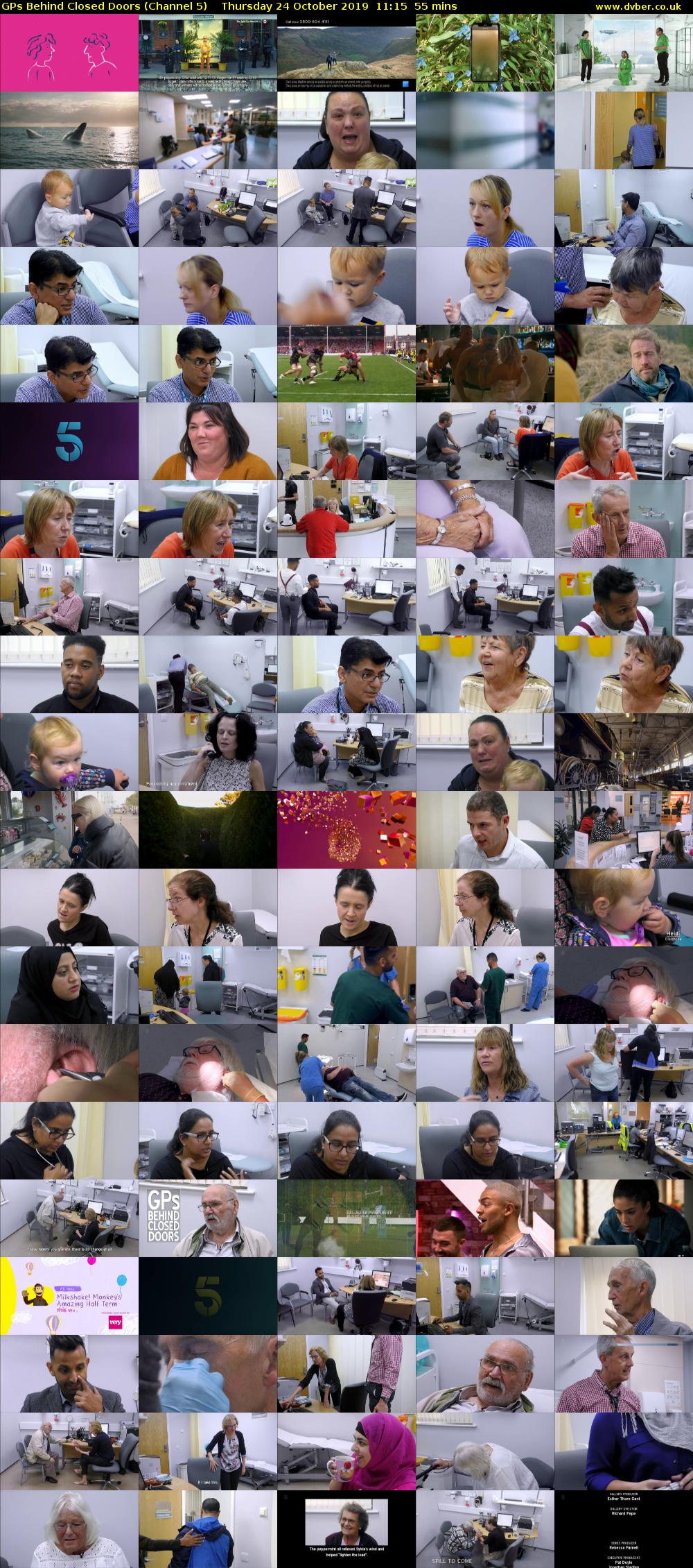GPs Behind Closed Doors (Channel 5) Thursday 24 October 2019 11:15 - 12:10