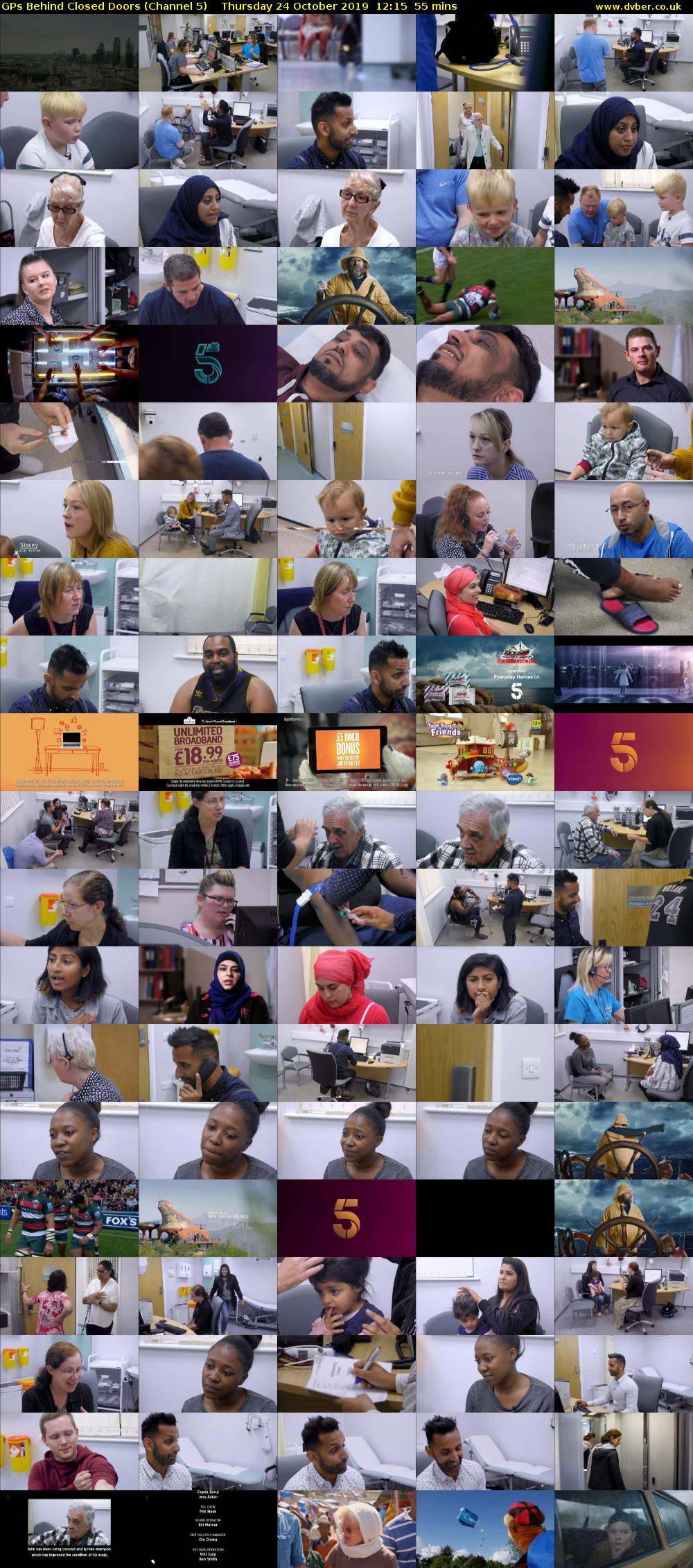 GPs Behind Closed Doors (Channel 5) Thursday 24 October 2019 12:15 - 13:10