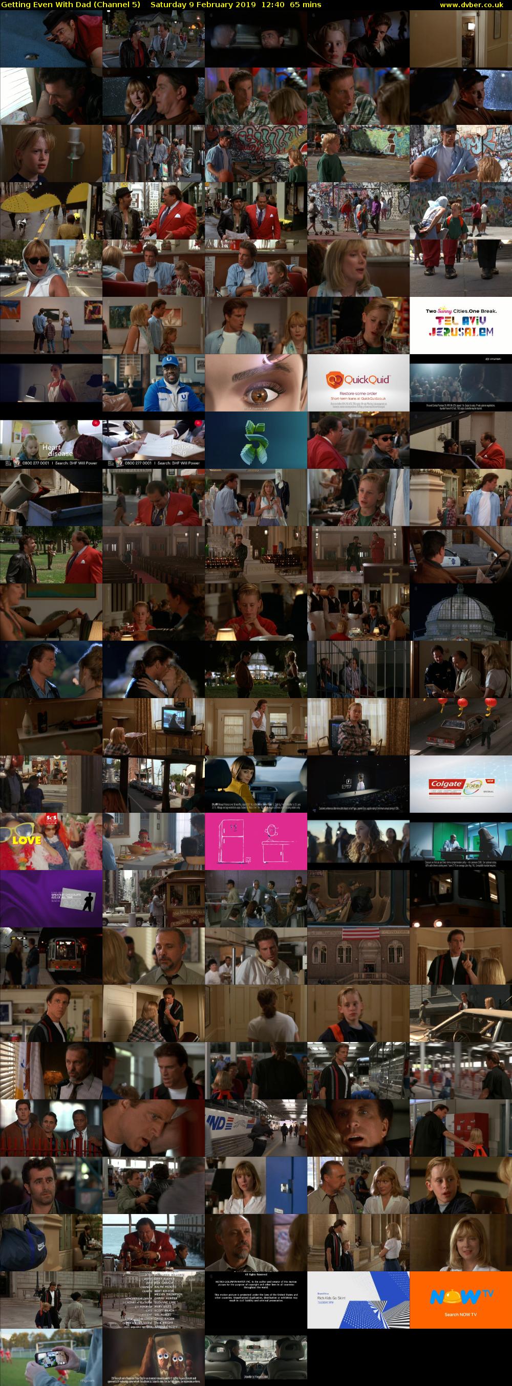 Getting Even With Dad (Channel 5) Saturday 9 February 2019 12:40 - 13:45