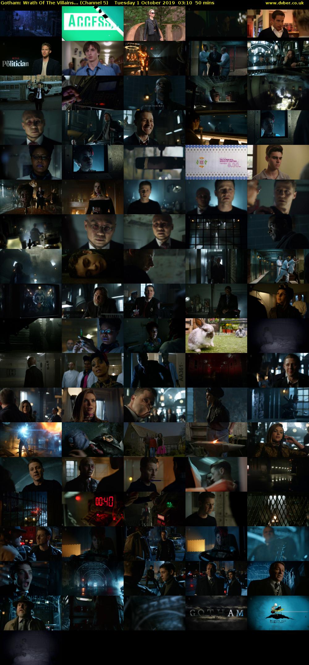 Gotham: Wrath Of The Villains... (Channel 5) Tuesday 1 October 2019 03:10 - 04:00