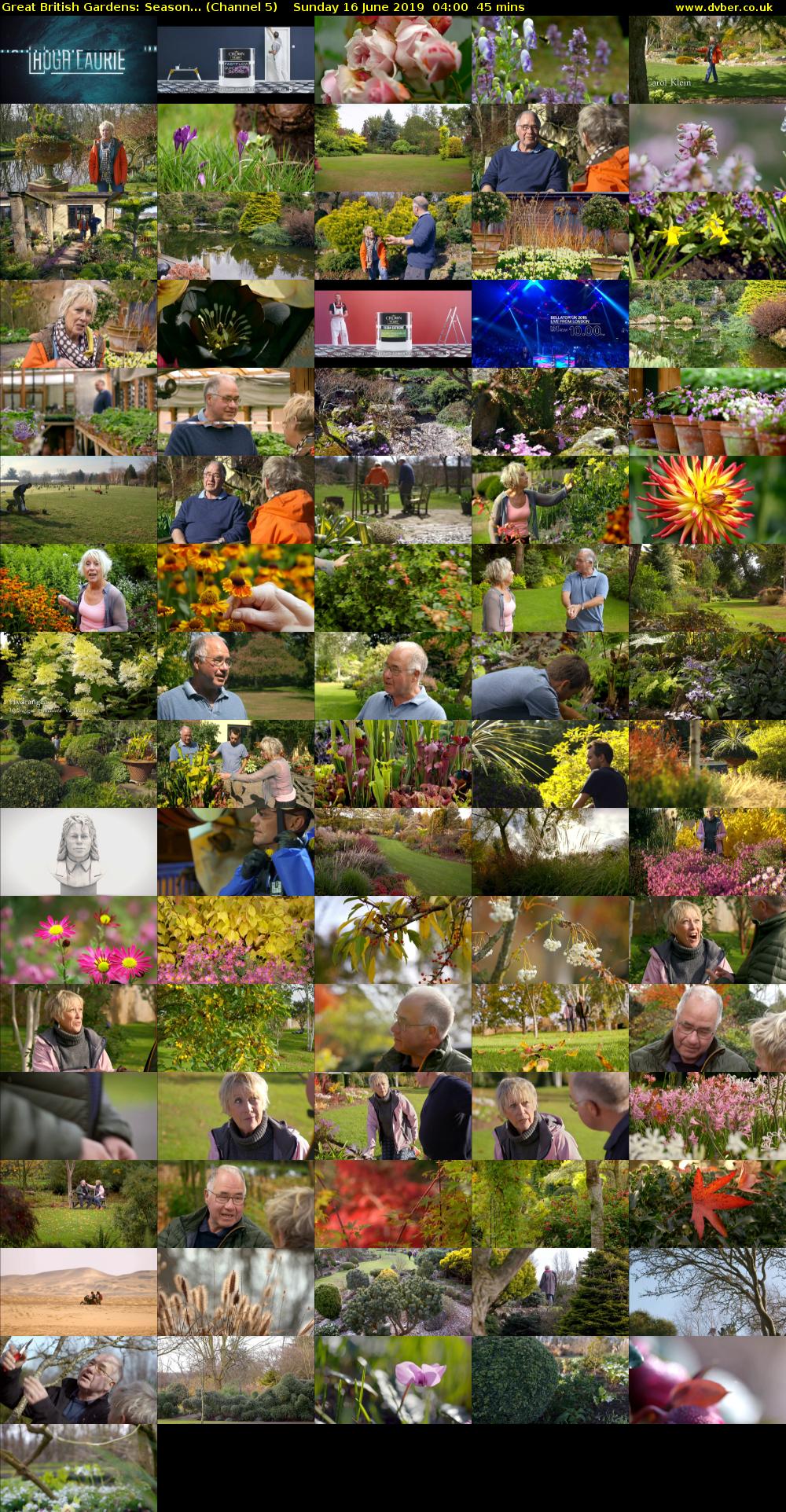 Great British Gardens: Season... (Channel 5) Sunday 16 June 2019 04:00 - 04:45