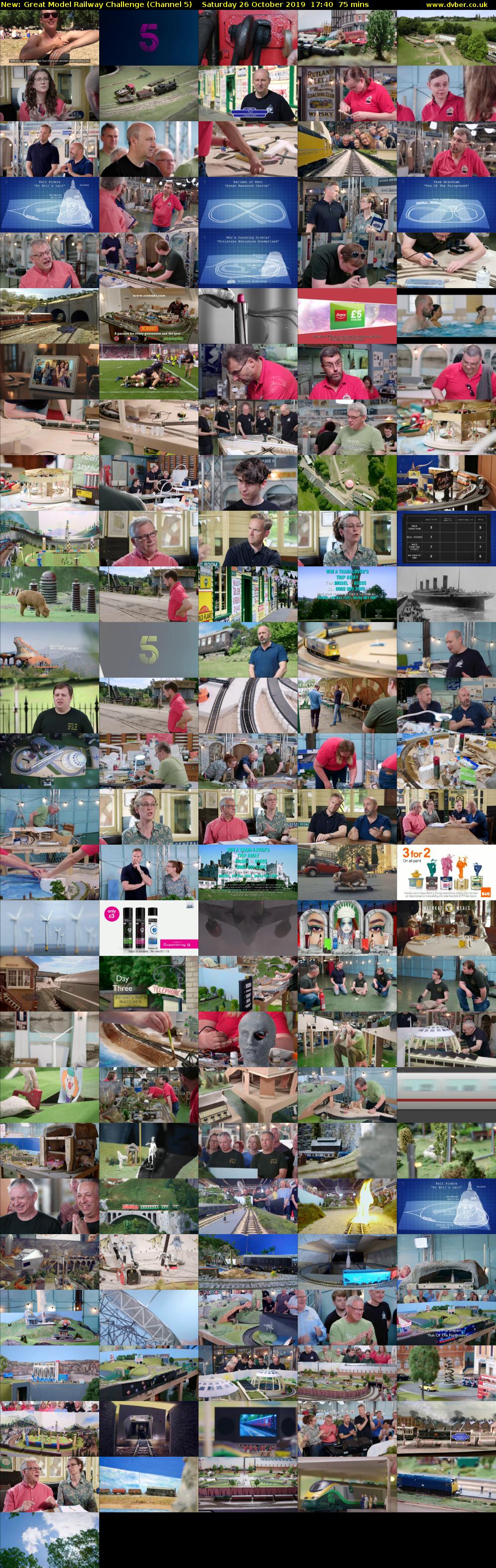 Great Model Railway Challenge (Channel 5) Saturday 26 October 2019 17:40 - 18:55