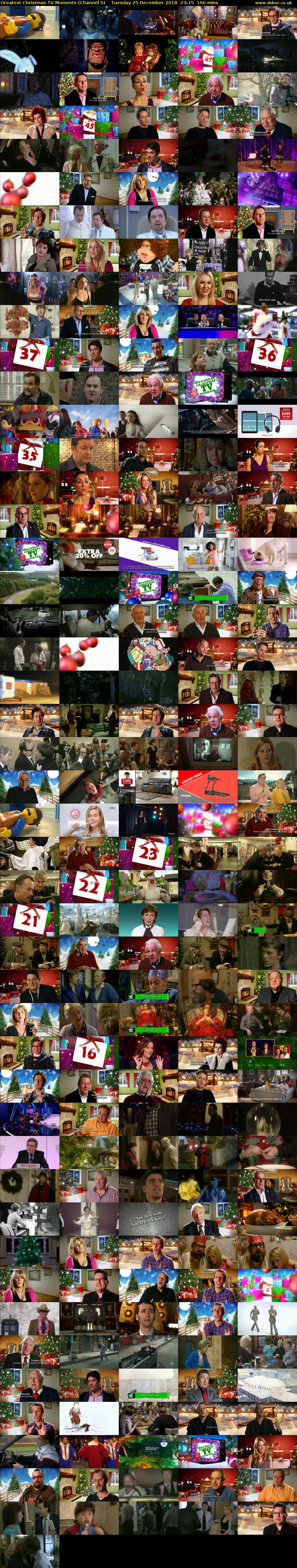 Greatest Christmas TV Moments (Channel 5) Tuesday 25 December 2018 23:15 - 01:55