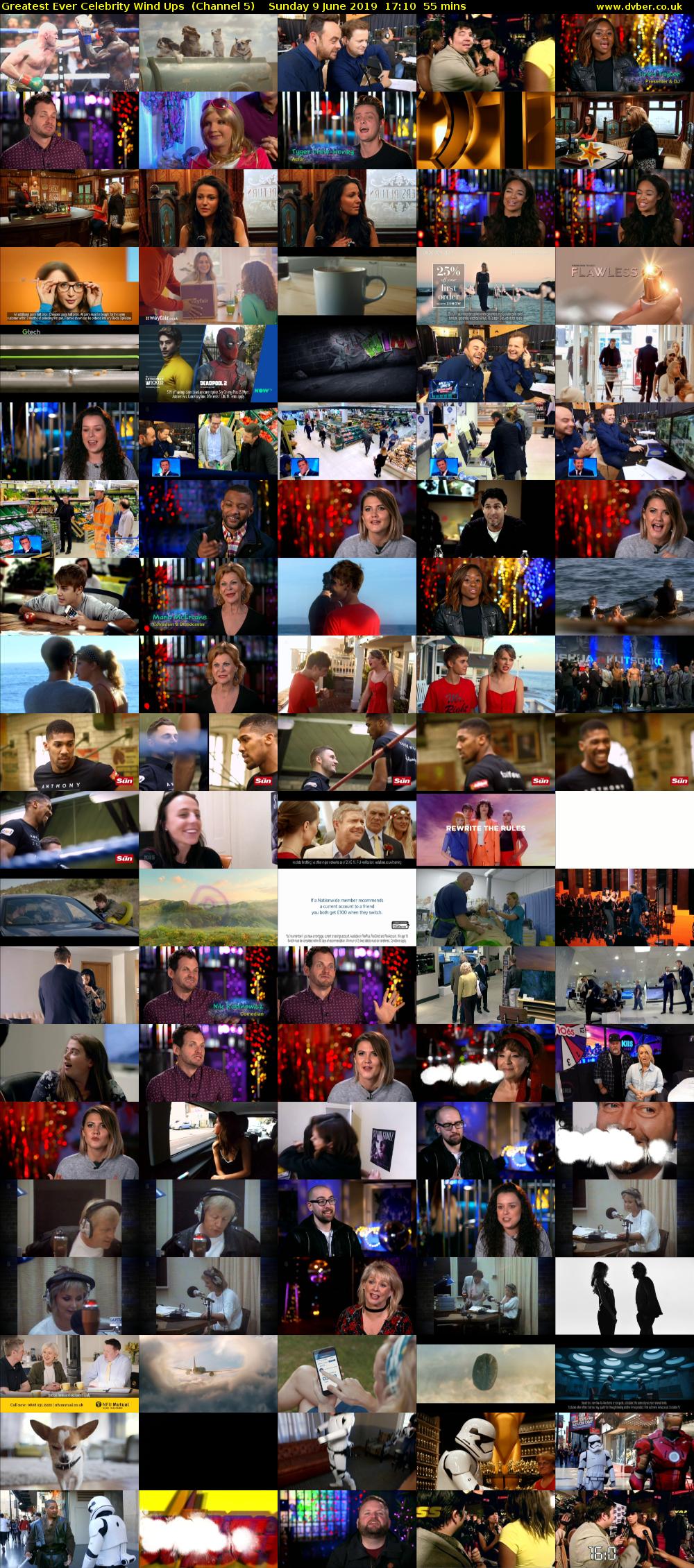 Greatest Ever Celebrity Wind Ups  (Channel 5) Sunday 9 June 2019 17:10 - 18:05