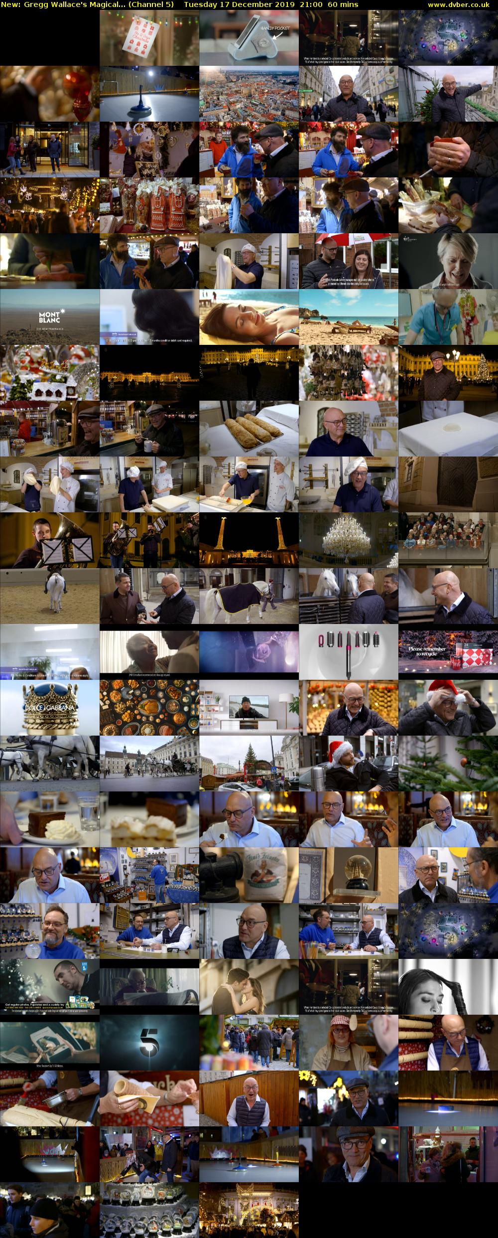 Gregg Wallace's Magical... (Channel 5) Tuesday 17 December 2019 21:00 - 22:00