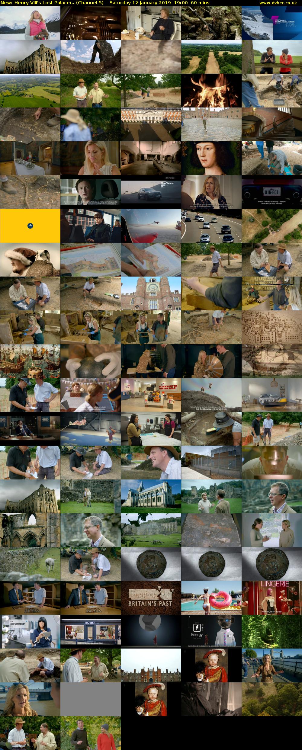 Henry VIII's Lost Palace:.. (Channel 5) Saturday 12 January 2019 19:00 - 20:00